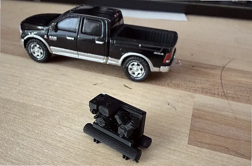 1/64 Scale Service Truck Air Compressor For Custom Farm Toy Displays (5-Pack)