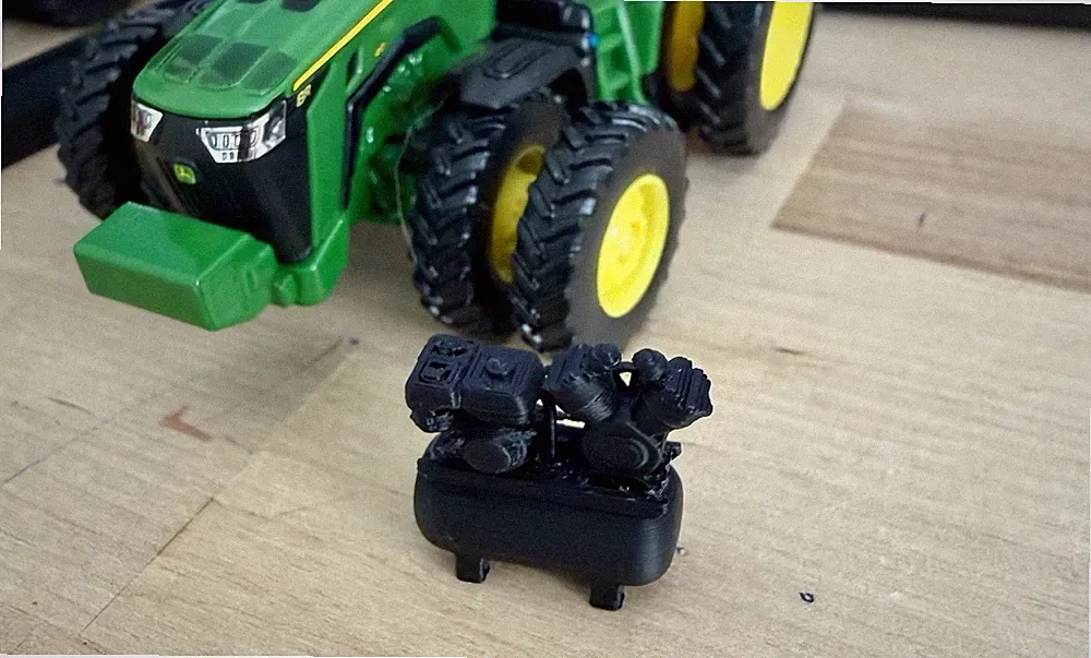 1/64 Scale Service Truck Air Compressor V2 For Custom Farm Toy Displays (5-Pack)