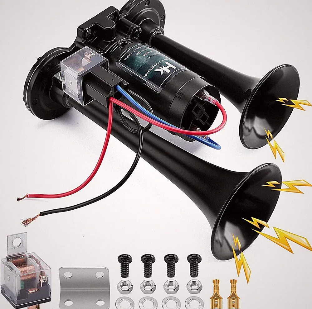 12V 150db Air HornKit with Compressor for Any 12V Vehicles Trucks Super Loud