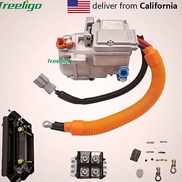 12V Electric AC Compressor Universal Truck Cab Car Air Conditioning Compressor