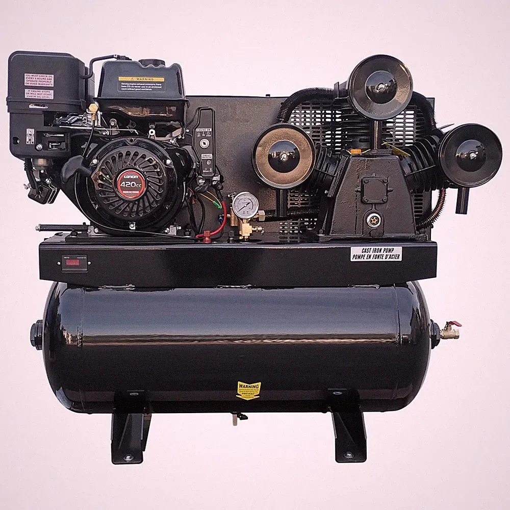 35 Cfm 13HP Engine Gas Drive Service Truck Mounted Air Compressor 30 Gallon Tank