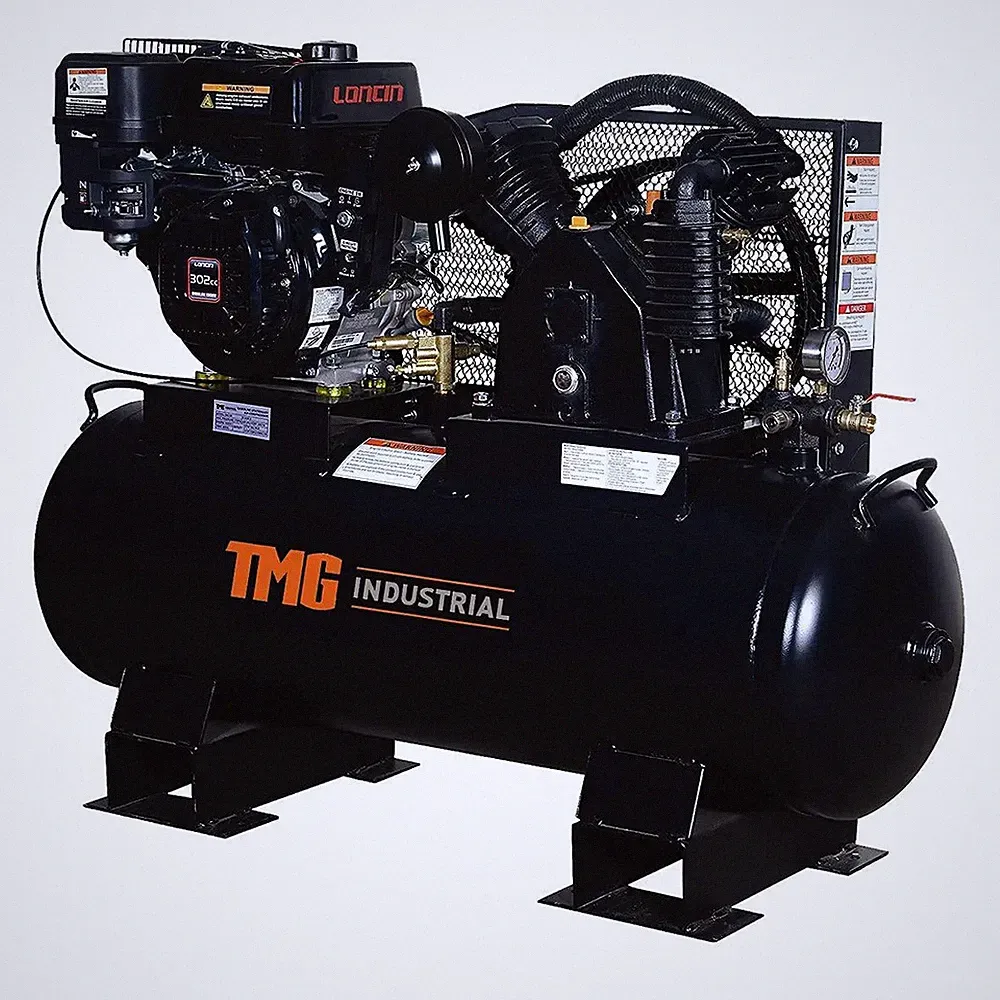 40Gal 2-Stage Truck-Mounted Air Compressor, 9HP OHV Engine, 18.7 CFM @ 90 PSI