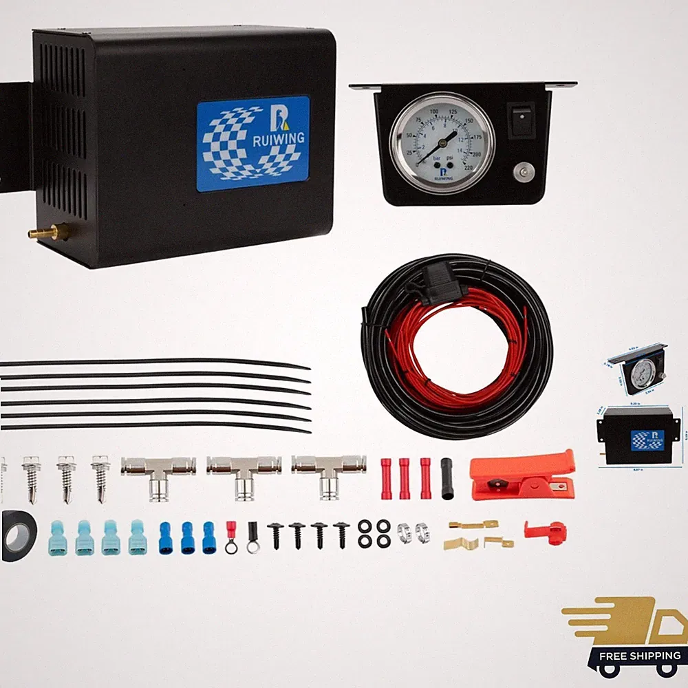 Air Bag Compressor Kit for Truck Suspension Control – 100 PSI Efficiency