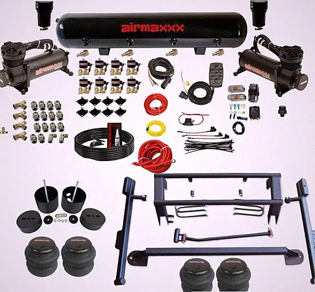 FASTBAG 3/8" Air Ride Suspension Kit 2-link Fits Chevy C15 1988-1998 2wd Truck