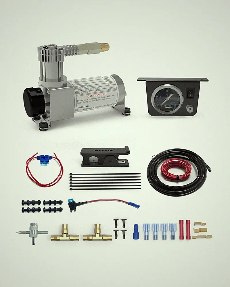RETRUE Onboard Air Compressor System for Truck Airbag Suspension - Universal...