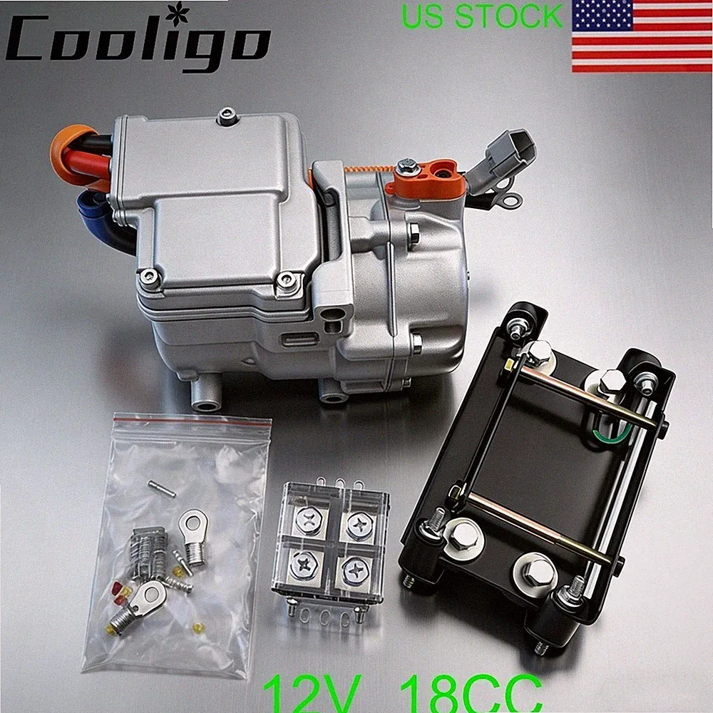 Universal 12V Air Conditioning Compressor | Electric AC Unit for Auto Truck Cab