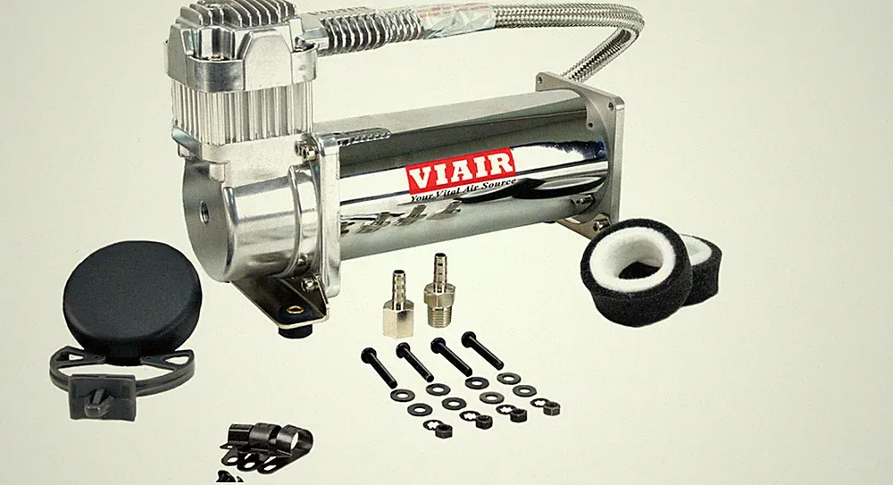 Viair 444C Chrome Constant Duty Truck Mount Air Compressor - 12 Volt, 200 PSI