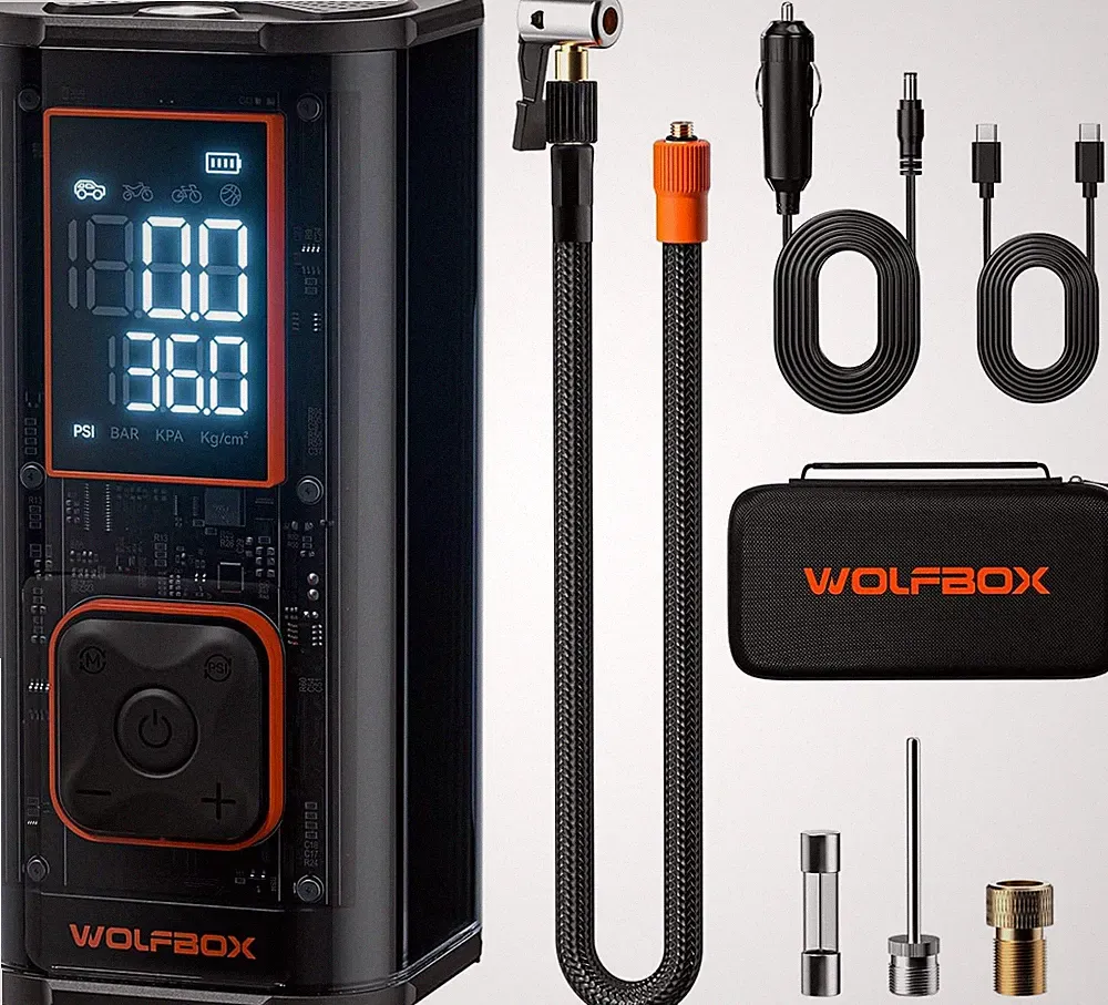WOLFBOX 150PSI Tire Inflator Portable Air Compressor